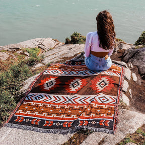 outdoor equipment : Boho Picnic Blanket - Trendy Bohemian Deken voor Je Buitenactiviteiten in D van Pantino