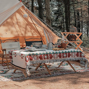outdoor equipment : Boho Picnic Blanket - Trendy Bohemian Deken voor Je Buitenactiviteiten in van Pantino