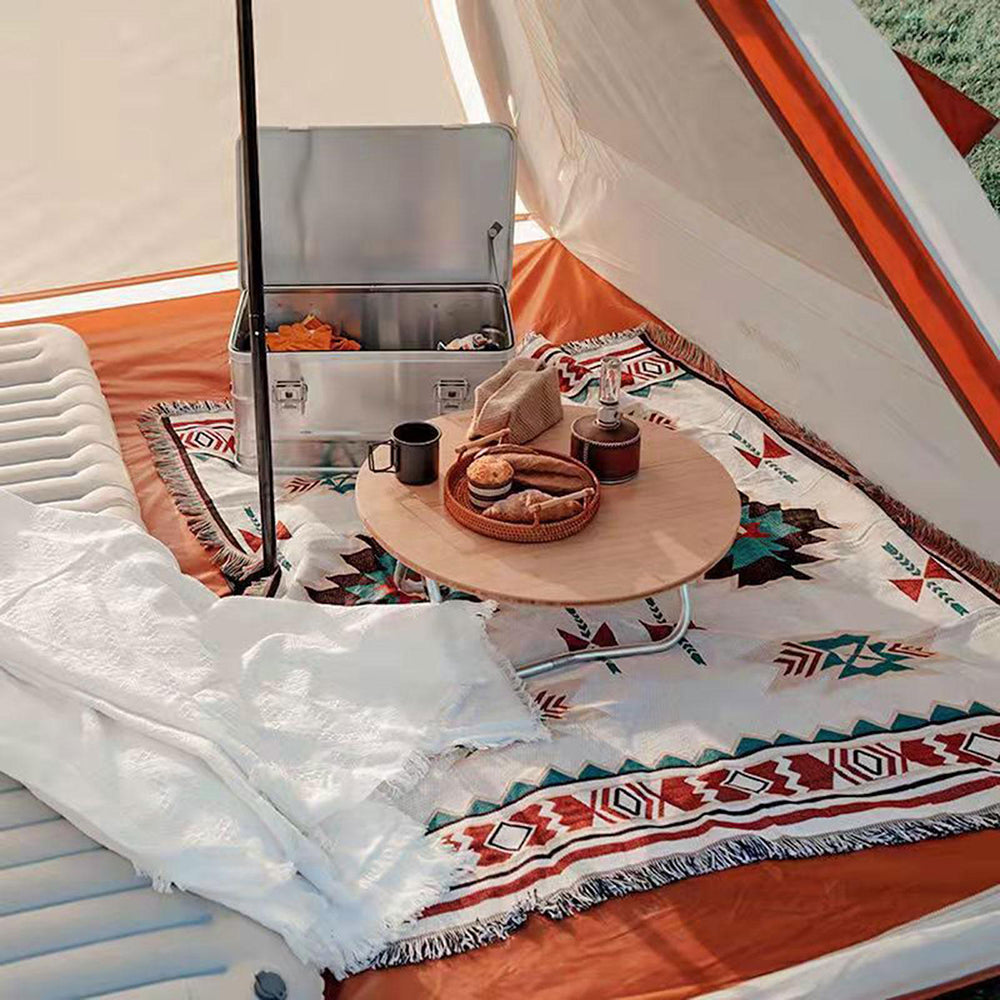 outdoor equipment : Boho Picnic Blanket - Trendy Bohemian Deken voor Je Buitenactiviteiten in van Pantino