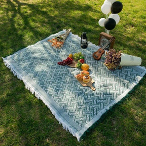 outdoor equipment : Boho Picnic Blanket - Trendy Bohemian Deken voor Je Buitenactiviteiten in van Pantino