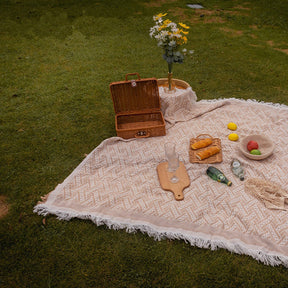 outdoor equipment : Boho Picnic Blanket - Trendy Bohemian Deken voor Je Buitenactiviteiten in van Pantino