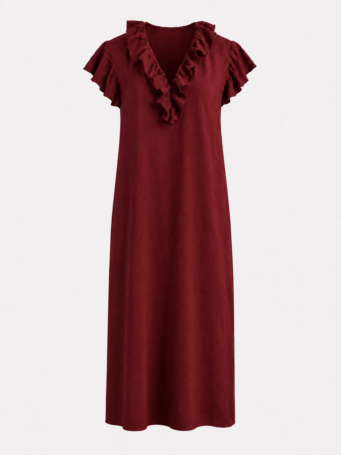 Dames Jurken : Boho Dames Maxi Jurk – Losvallende Jurk met V-hals, Zakken en Korte Mouwen in van Pantinoshop