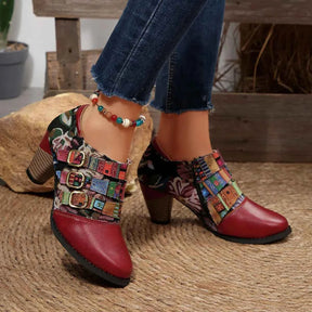 Bottes pour femmes : Laarzen Dames Boho Korte Leder – Premium Kwaliteit in van Pantino