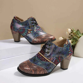 Bottes pour femmes : Laarzen Dames Boho Korte Leder – Premium Kwaliteit in Ty-Bxmy2-Marron van Pantino