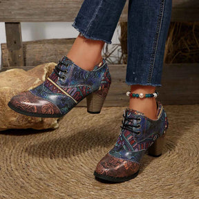 Bottes pour femmes : Laarzen Dames Boho Korte Leder – Premium Kwaliteit in van Pantino