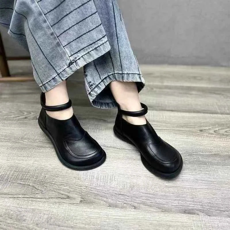 Bottes décontractées pour femmes : Zwarte Dames Casual Enkellaarsjes Ronde Neus in van Pantinoshop