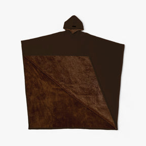 Poncho : Cap Unisex Rozenkwarts - Fleece Poncho met Capuchon - Ultiem Comfort en Stijl in Terra van Pantino