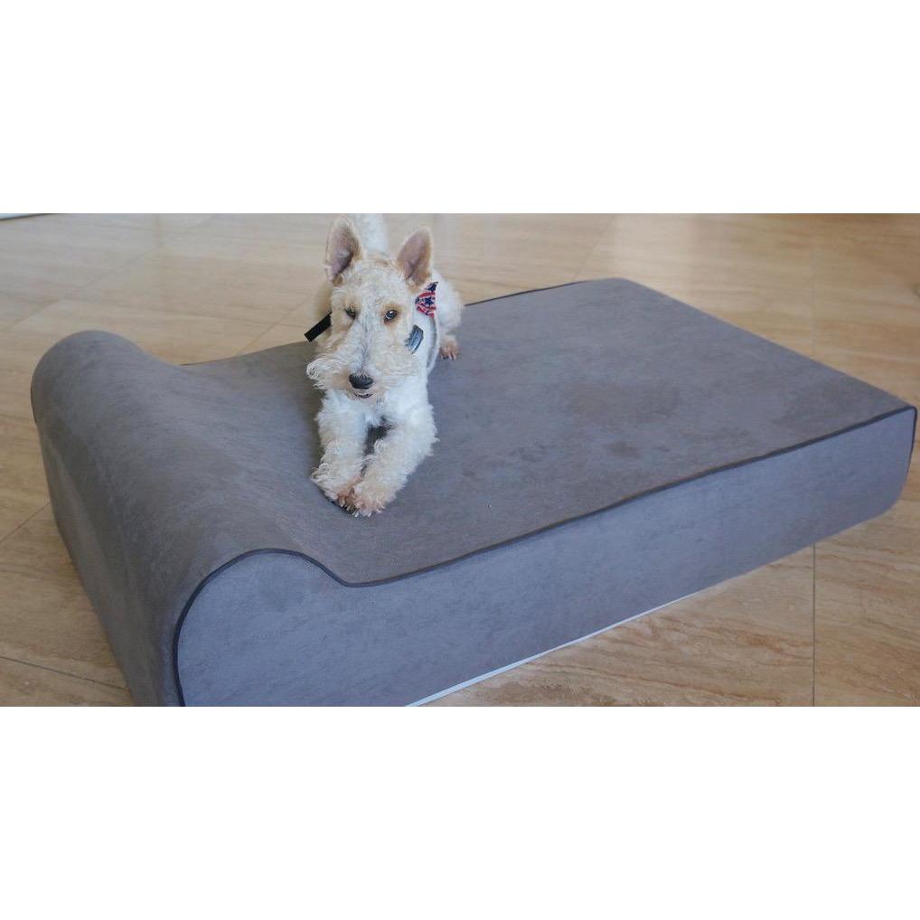 pets : Luxe Bruine Hondenmatras in Grijs van Pantino