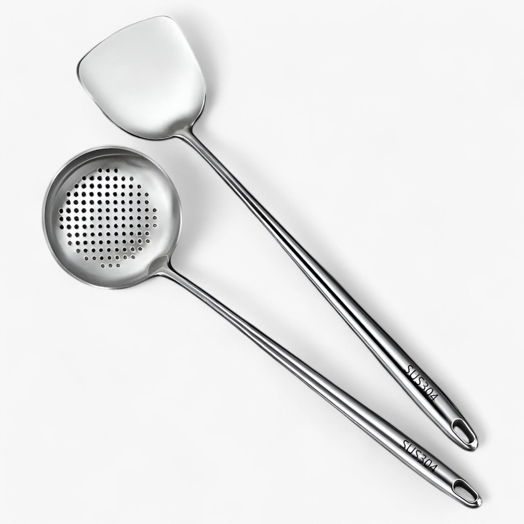 Kitchen Utensils : Roestvrijstalen Keukenapparatuur Set - Duurzaam & Veelzijdig Kookgerei voor Elke Kok in Lepel + schoenmakerslepel van Pantino