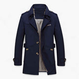 Manteau élégant pour hommes en coton et cuir, chaud, plusieurs couleurs et tailles