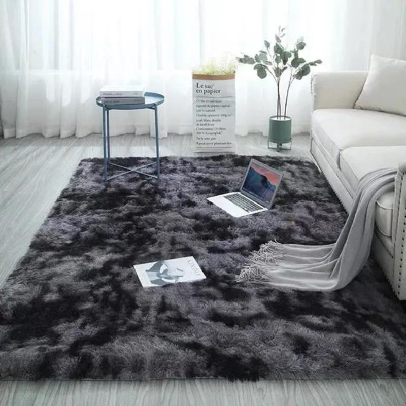 home & garden : Antislip Slaapkamertapijt - Zacht Knus Vloerkleed - Microvezel in Donkergrijs 120x200cm van Pantino