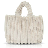 Damen Schultertasche Creme - Morbida Bont Weich