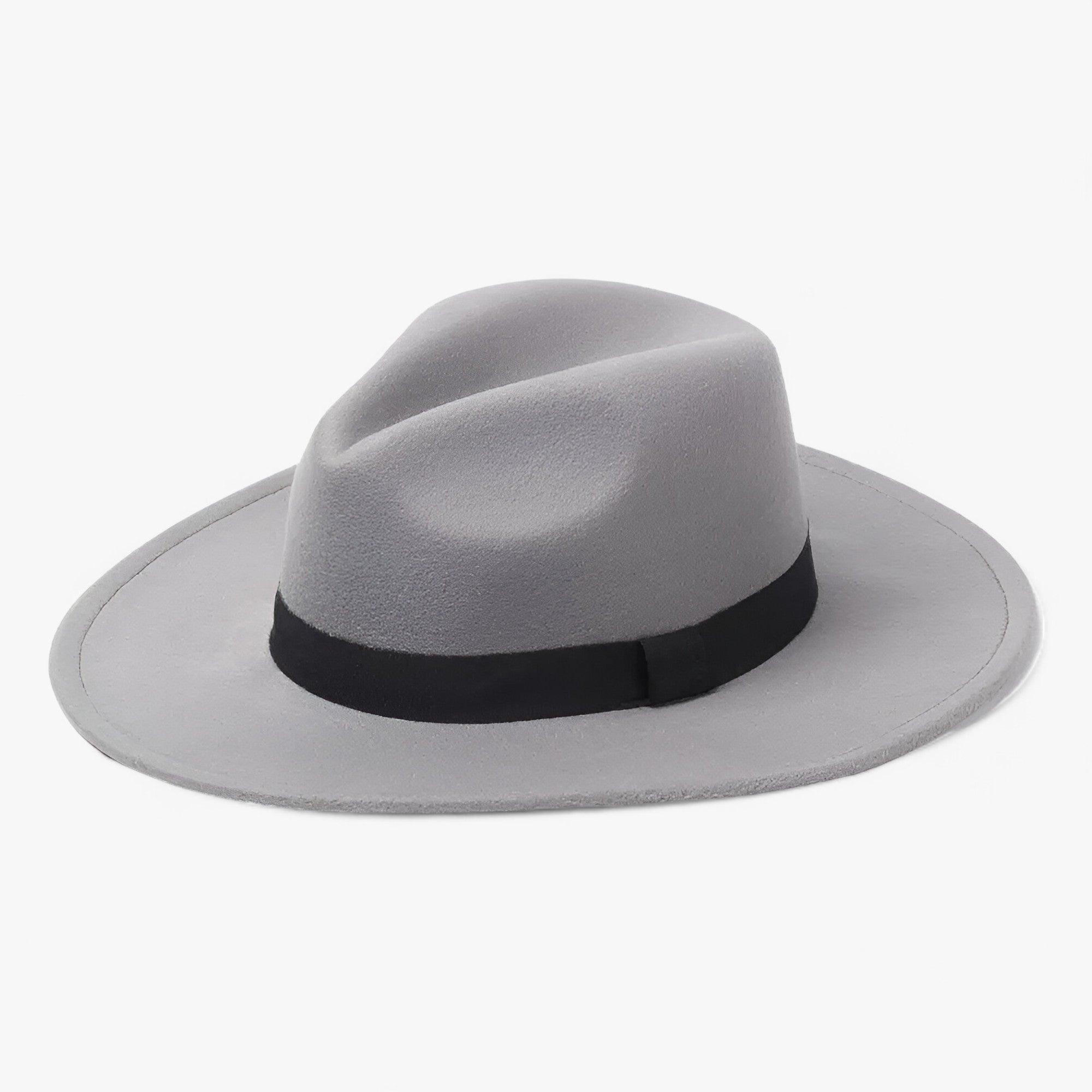 Heren Fedora Hoed van Wol Donkergrijs Elegant - Klassiek en Veelzijdig
