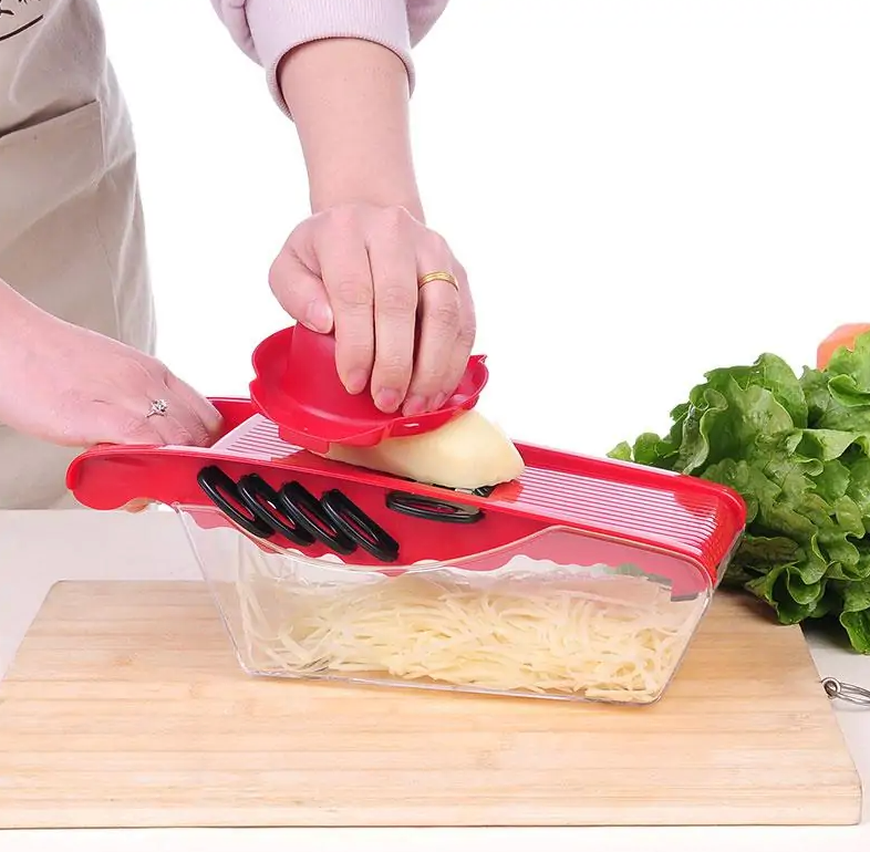 gadgets : VegMaster - 6-in-1 Multi-Functionele Groentesnijder in van Pantino