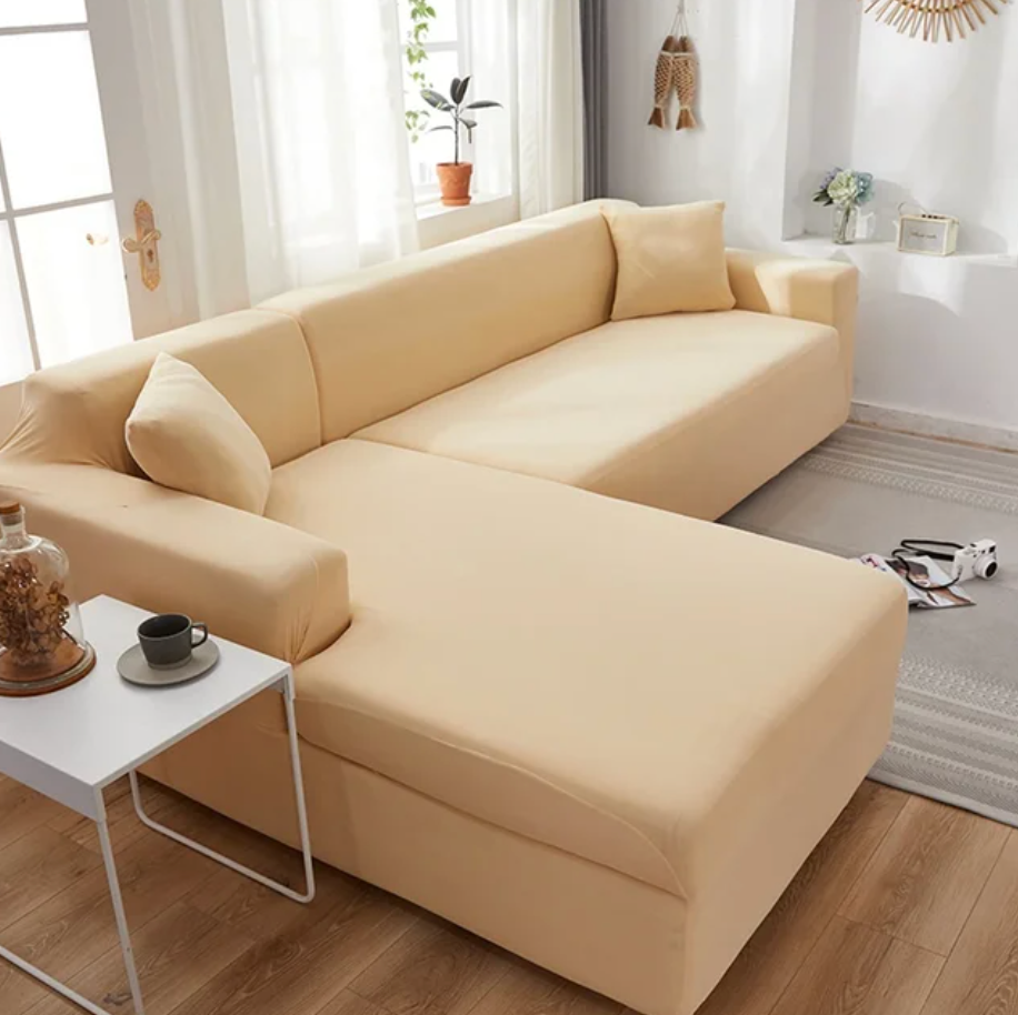 home & garden : SofCove - Wasbare Bankhoes - Verlengt de Levensduur, Waterafstotend, Rekbaar in Beige van Pantino