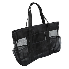 bags : Strandtas Zwart 8 Zakken - Handdoeken en Speelgoed Opslag - Nylon in van Pantino