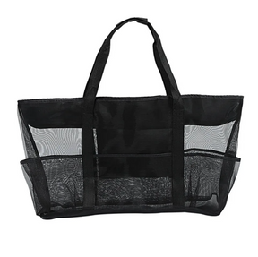 bags : Strandtas Zwart 8 Zakken - Handdoeken en Speelgoed Opslag - Nylon in van Pantino