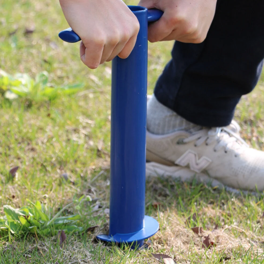 outdoor equipment : Parasolvoet Grondanker - Verstelbaar Stabiel Strand Terras - Metaal in van Pantino
