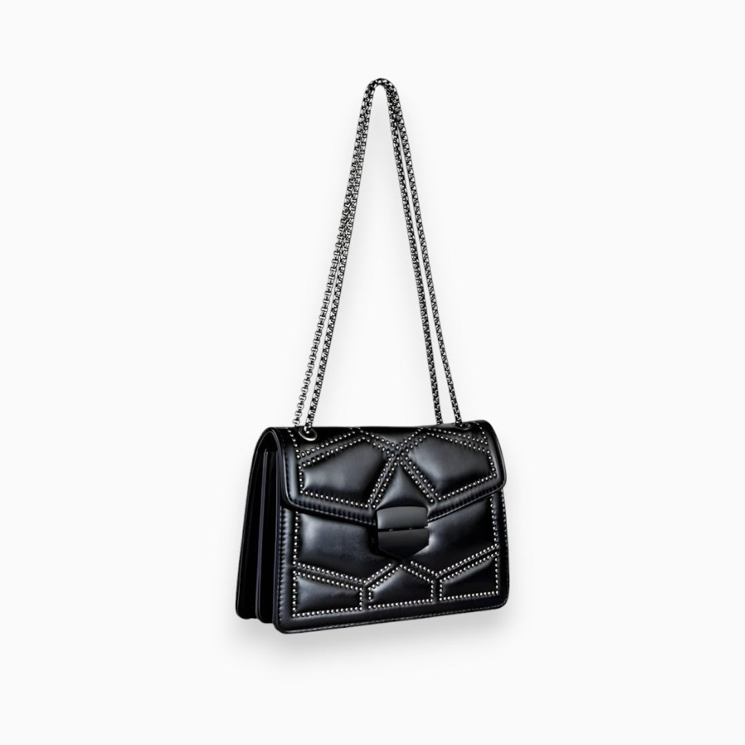 bags : Stijlvolle Schoudertas Dames - Zwart in Zwart van Pantino