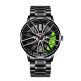 Herren Armbanduhr SportMan - Automatikwerk - Schwarzer Edelstahl  