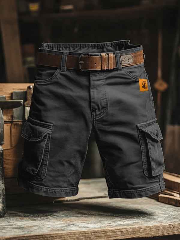 SS Heren Shorts : Heren Cargo Shorts Robuust | Praktische Zakken voor Elke Dag in Grijs van Pantinoshop