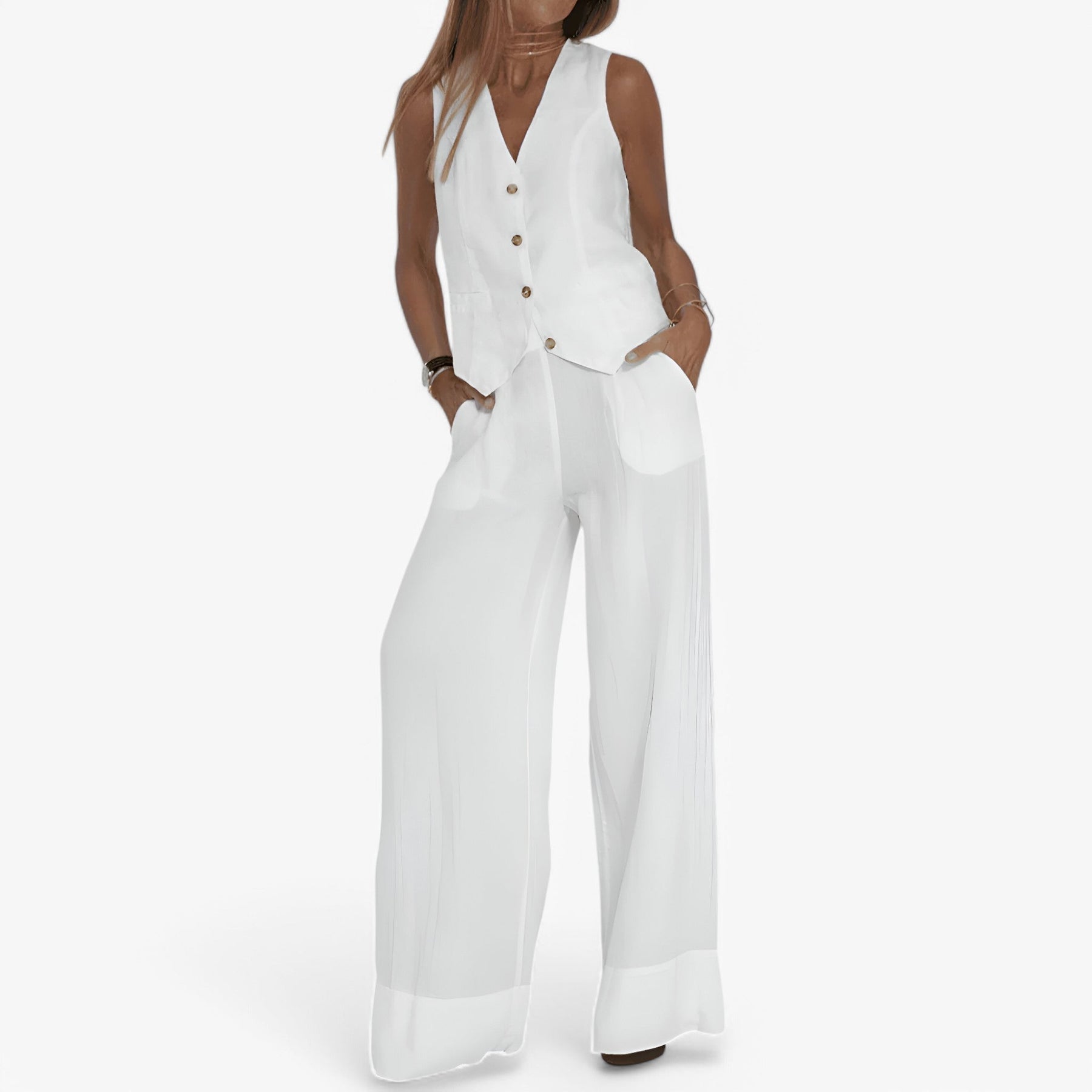 Outfit Sets : Mouwloos vest (met gratis bijpassende broek) in van Pantino