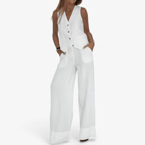 Outfit Sets : Mouwloos vest (met gratis bijpassende broek) in van Pantino
