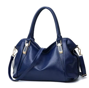 bags : Leren Handtas Dames Wit - Veelzijdig Stijlvol - PU-Leer in Blauw van Pantino