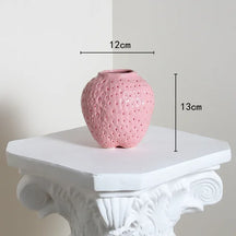 home & garden : Keramiek Vaas Aardbei - Leuke Fruitvorm Woonkamer - Keramiek in Roze 2 van Pantino