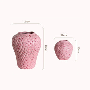 home & garden : Keramiek Vaas Aardbei - Leuke Fruitvorm Woonkamer - Keramiek in van Pantino