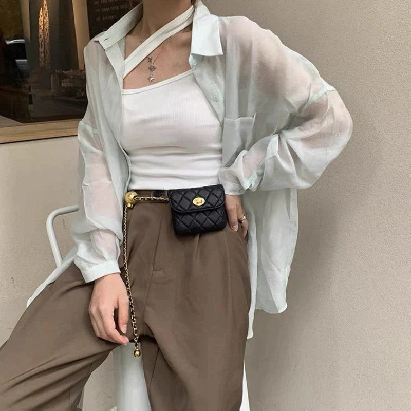 bags : Crossbody Tas Dames Zwart - Clea Gewatteerde Mini- met Kettingriem in van Pantino