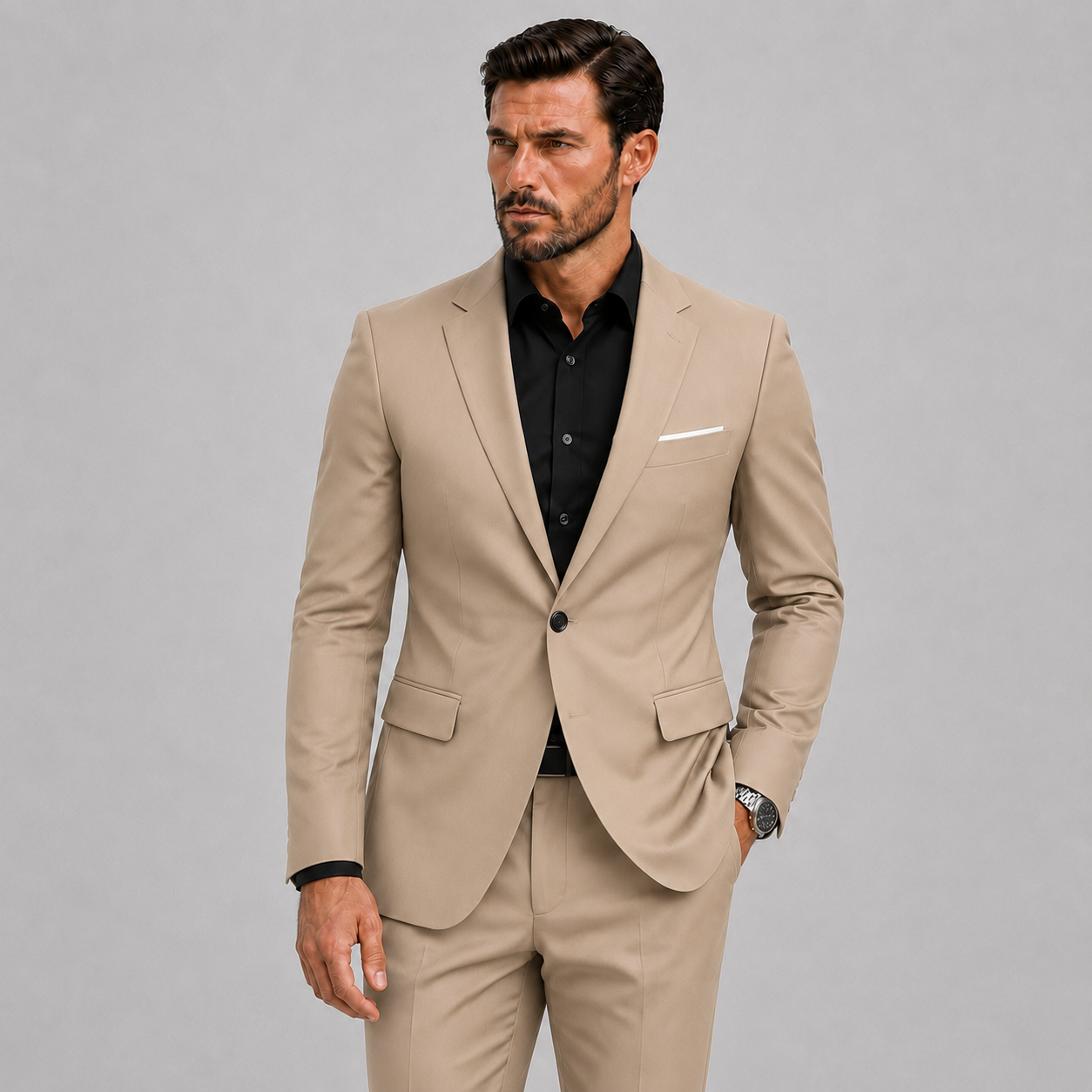 Elegant Slimfit Herenpak: Perfect voor Bruiloften & Formele Events