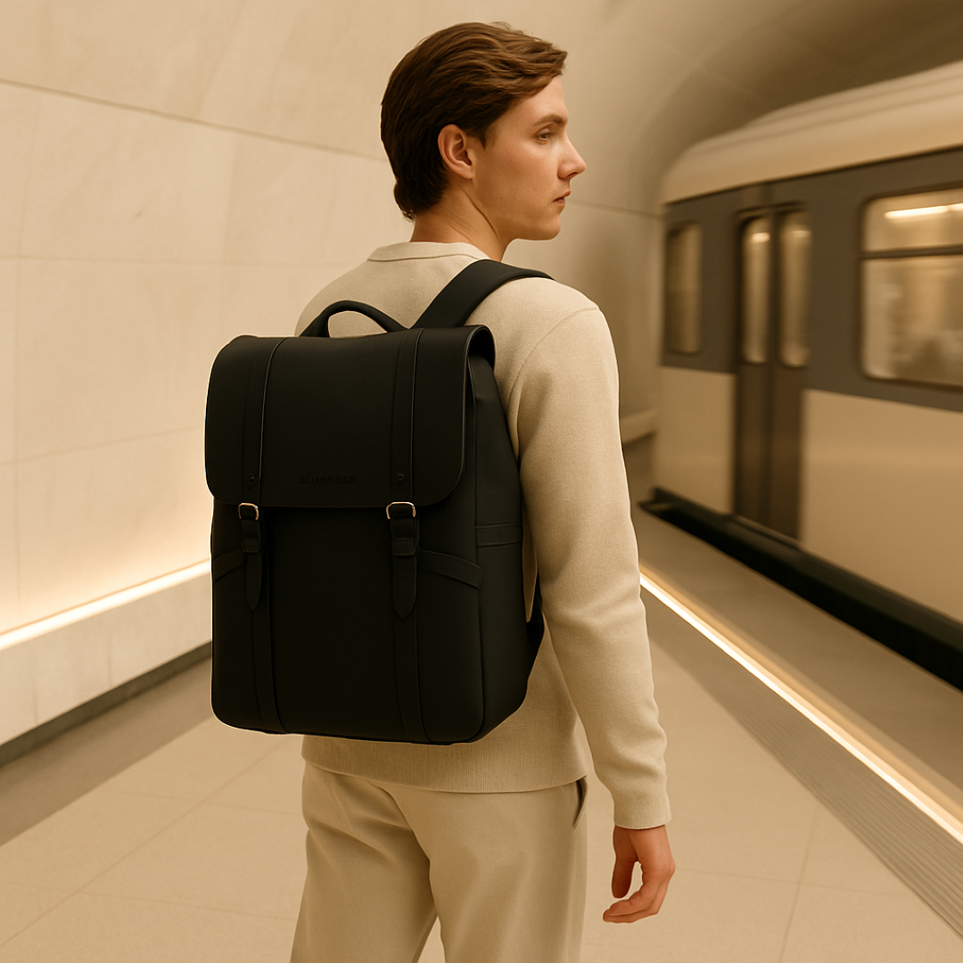 bags : Minimalistische Werktas Noirtech - Zwart in van Pantino