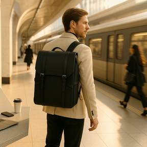 bags : Minimalistische Werktas Noirtech - Zwart in van Pantino