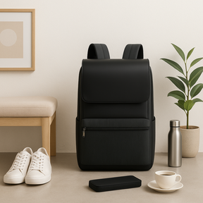 bags : Rugzak Zwart - Edge Pro Mat in van Pantino