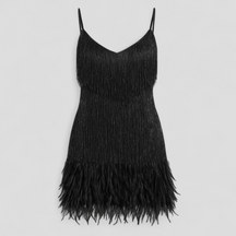 Dresses : Elegante cocktailjurk voor dames, zwarte satijnen avondjurk, maten S-XL in Nero van Pantino