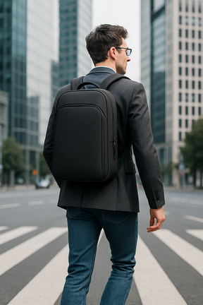 bags : Dunne Reistas voor Laptop - Blauw in van Pantino