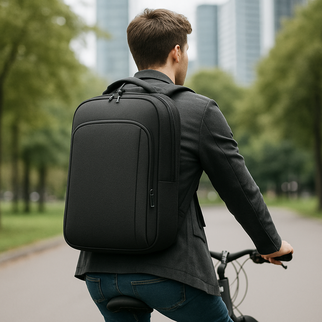 bags : Dunne Reistas voor Laptop - Blauw in van Pantino