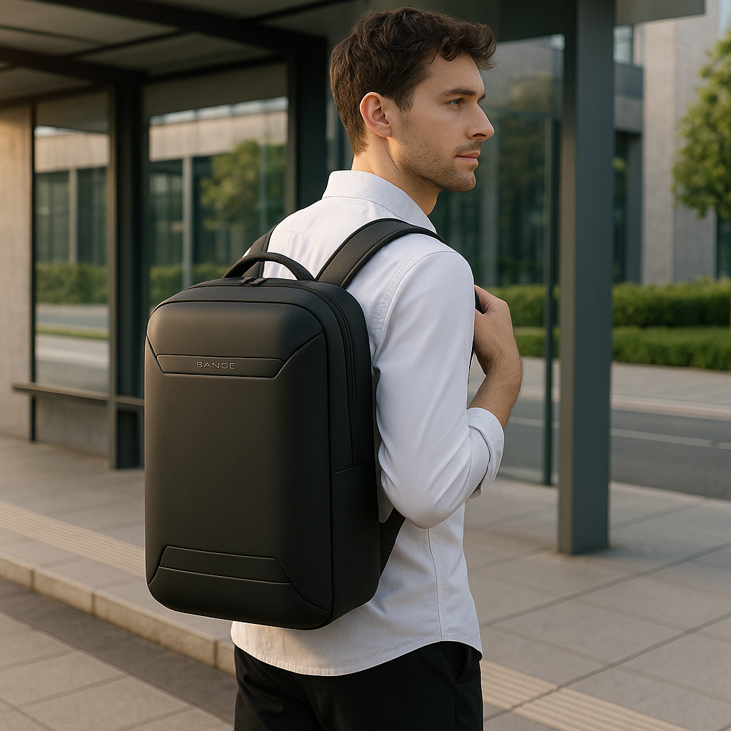 bags : Rugzak Grijs - Waterdichte Multifunctionele met USB-poort in van Pantino