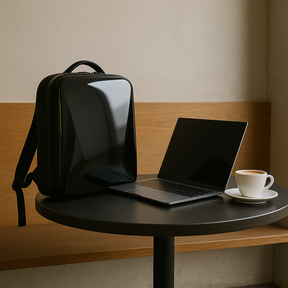 bags : Diefstalbestendig Rugzak met Harde Schaal voor Laptop - Zwart in van Pantino