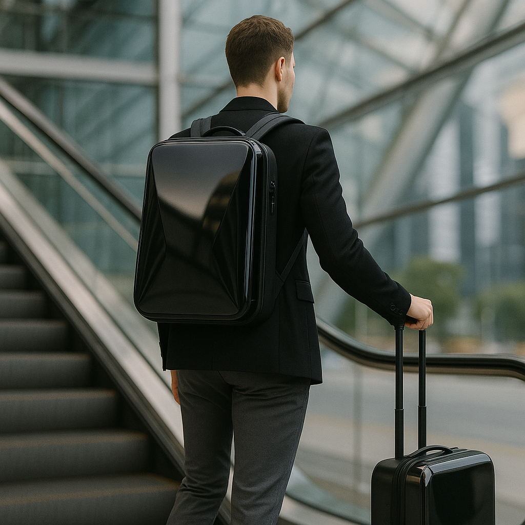 bags : Diefstalbestendig Rugzak met Harde Schaal voor Laptop - Zwart in van Pantino