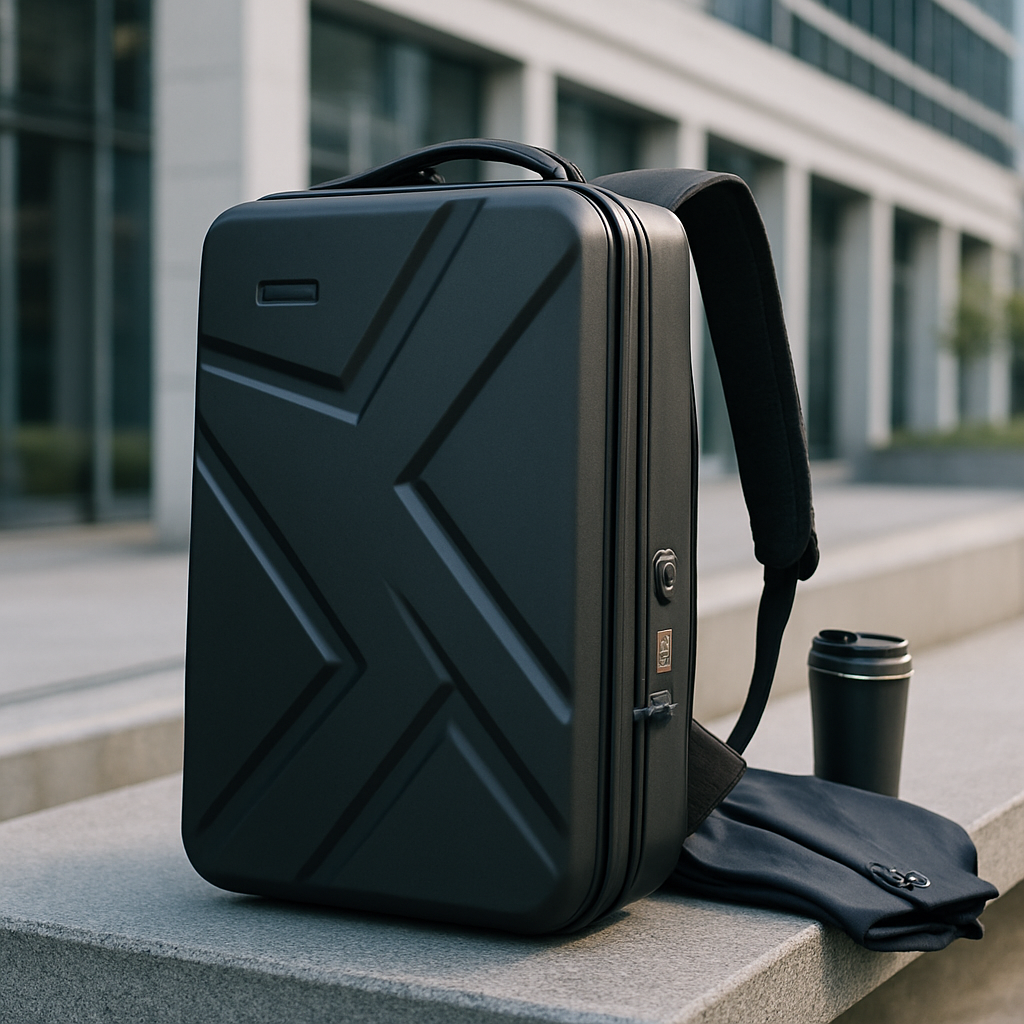 bags : Rugzak Zwart - Duurzame Multikleur met USB-poort in van Pantino