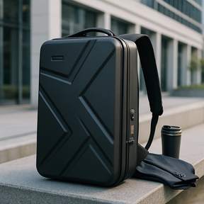 bags : Rugzak Zwart - Duurzame Multikleur met USB-poort in van Pantino