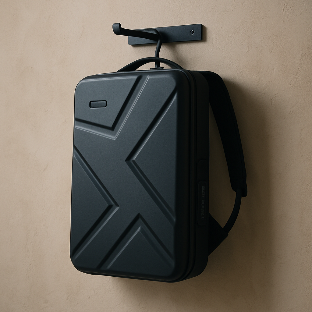 bags : Rugzak Zwart - Duurzame Multikleur met USB-poort in van Pantino