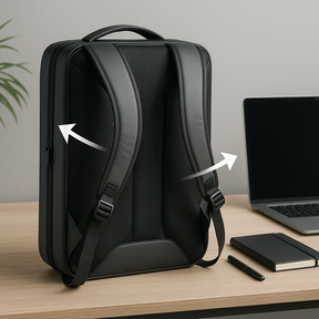 bags : Rugzak Zwart - Duurzame Multikleur met USB-poort in van Pantino