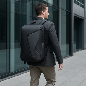 bags : Zakelijke Rugzak met Waterafstotende Stof en USB-poort - Grijs in van Pantino