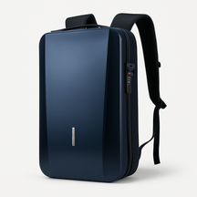 bags : Antistatische Rugzak in ABS met Ingebouwd Slot Zilvergrijs in Blauw van Pantino