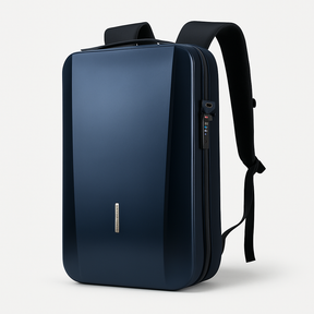 bags : Antistatische Rugzak in ABS met Ingebouwd Slot Zilvergrijs in Blauw van Pantino