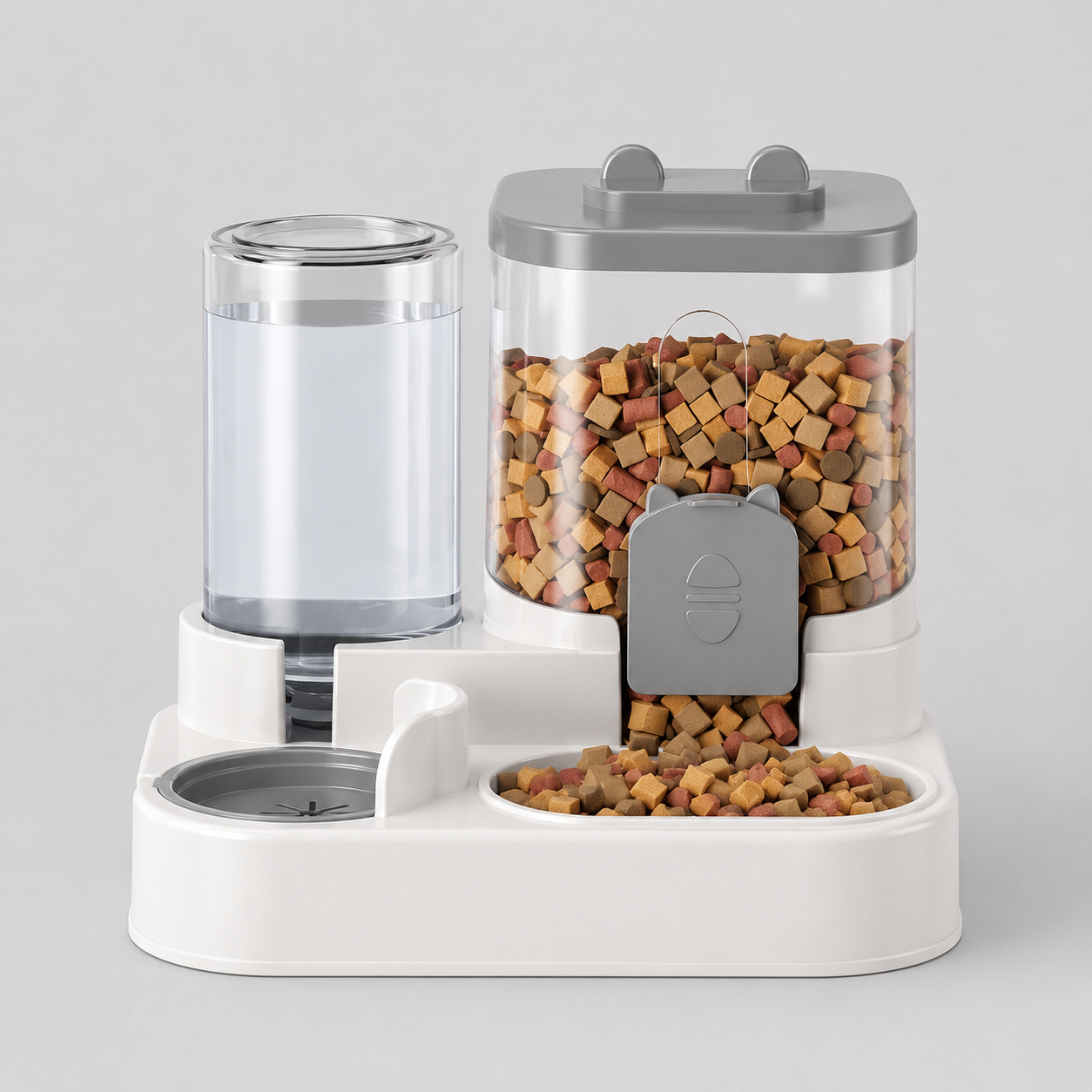 Automatische Kattenvoerbak met Waterreservoir – 2-in-1 Voer- en Drinkbak, 1,6 L