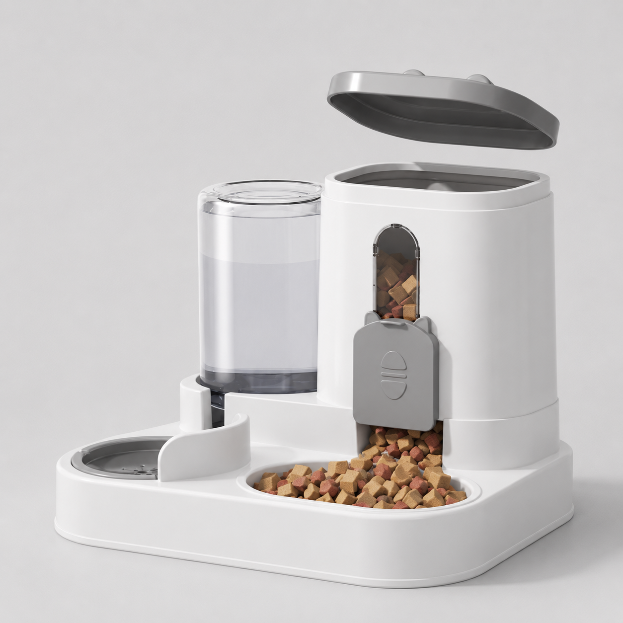 Automatische Kattenvoerbak met Waterreservoir – 2-in-1 Voer- en Drinkbak, 1,6 L